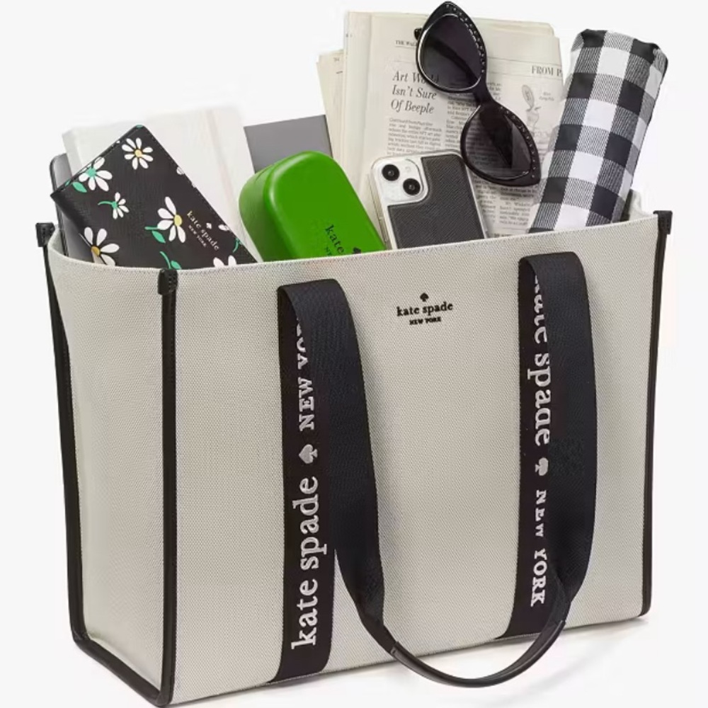 Kate Spade Black and White Tote Bag